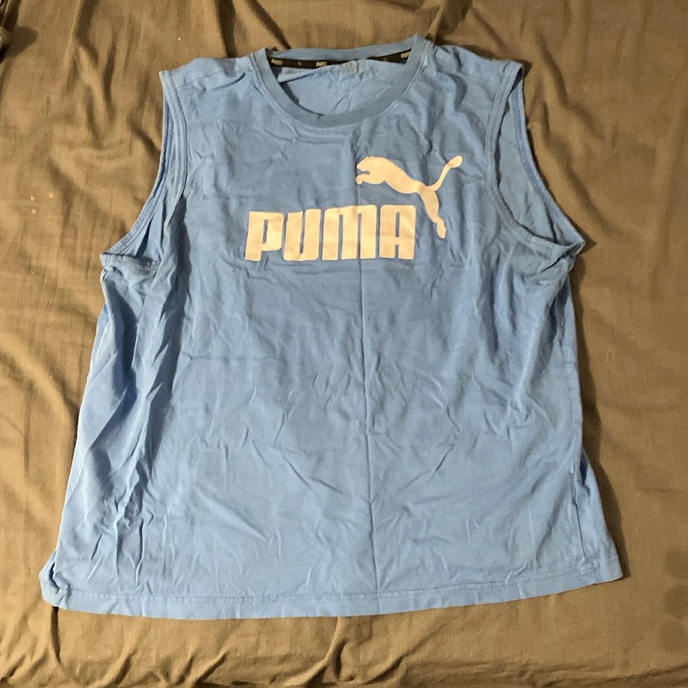 Puma Light Blue Sleeveless Top